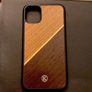 Two-tone Wood Keyway IPhone 11 case